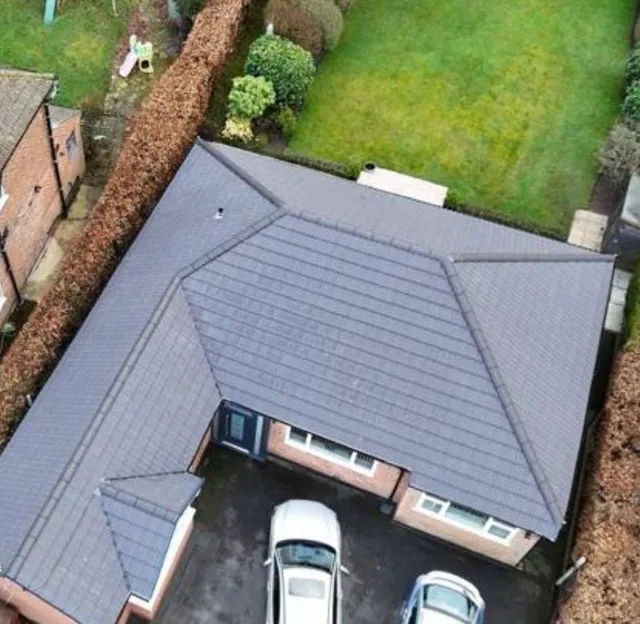 New roof over a detached property