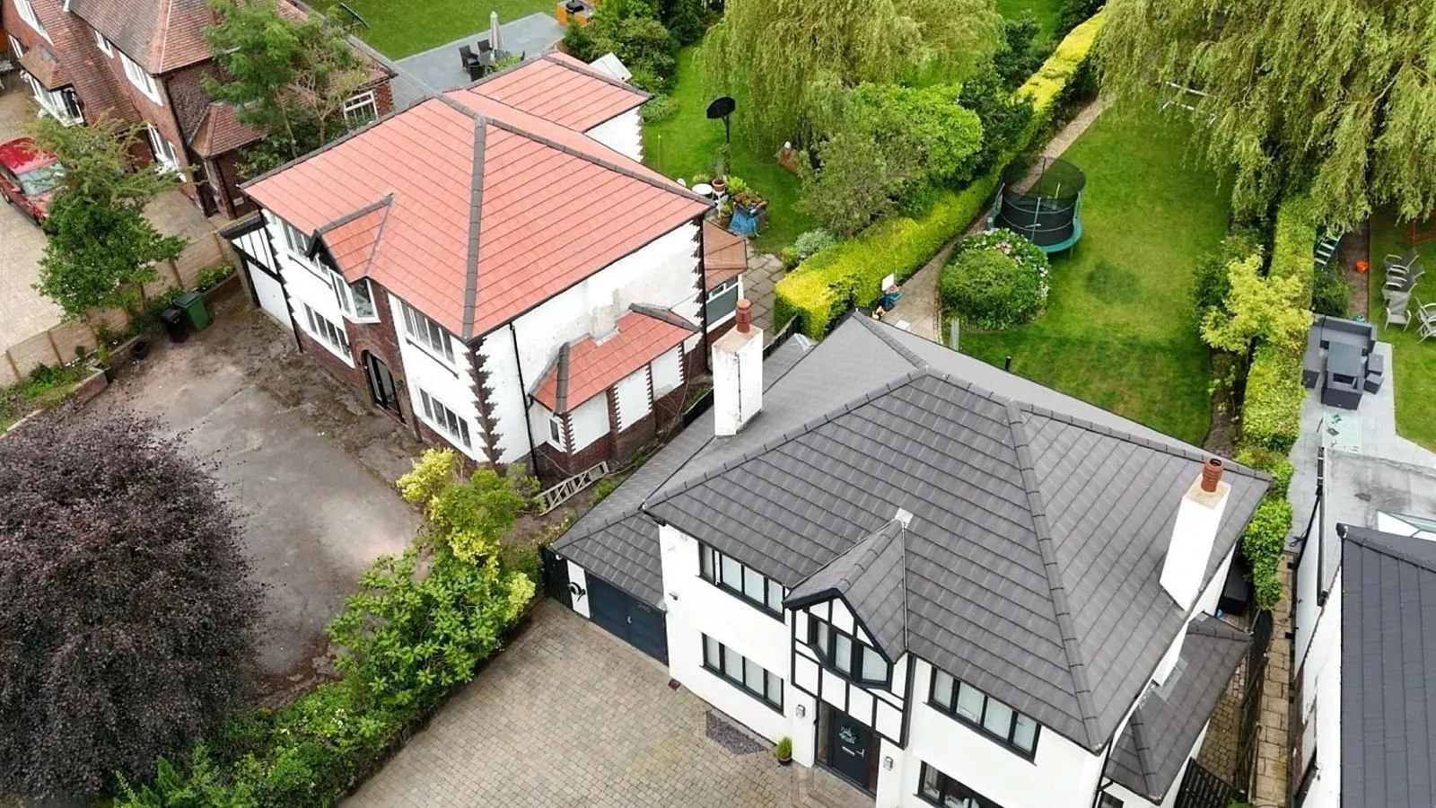 A newly tiled roof by P Douglas Roofing & Building in Stockport